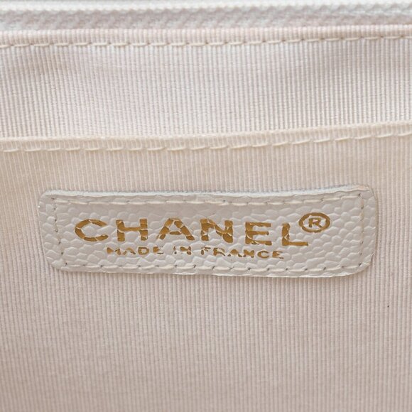 Authentic CHANEL Vintage Kelly Caviar Leather Top Handle Flap Bag Wood Handle - Picture 13 of 14